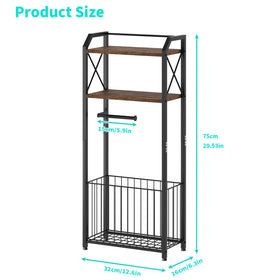 HapiRm extra-large basket stores towels, cleaning products, or laundry items in one place.