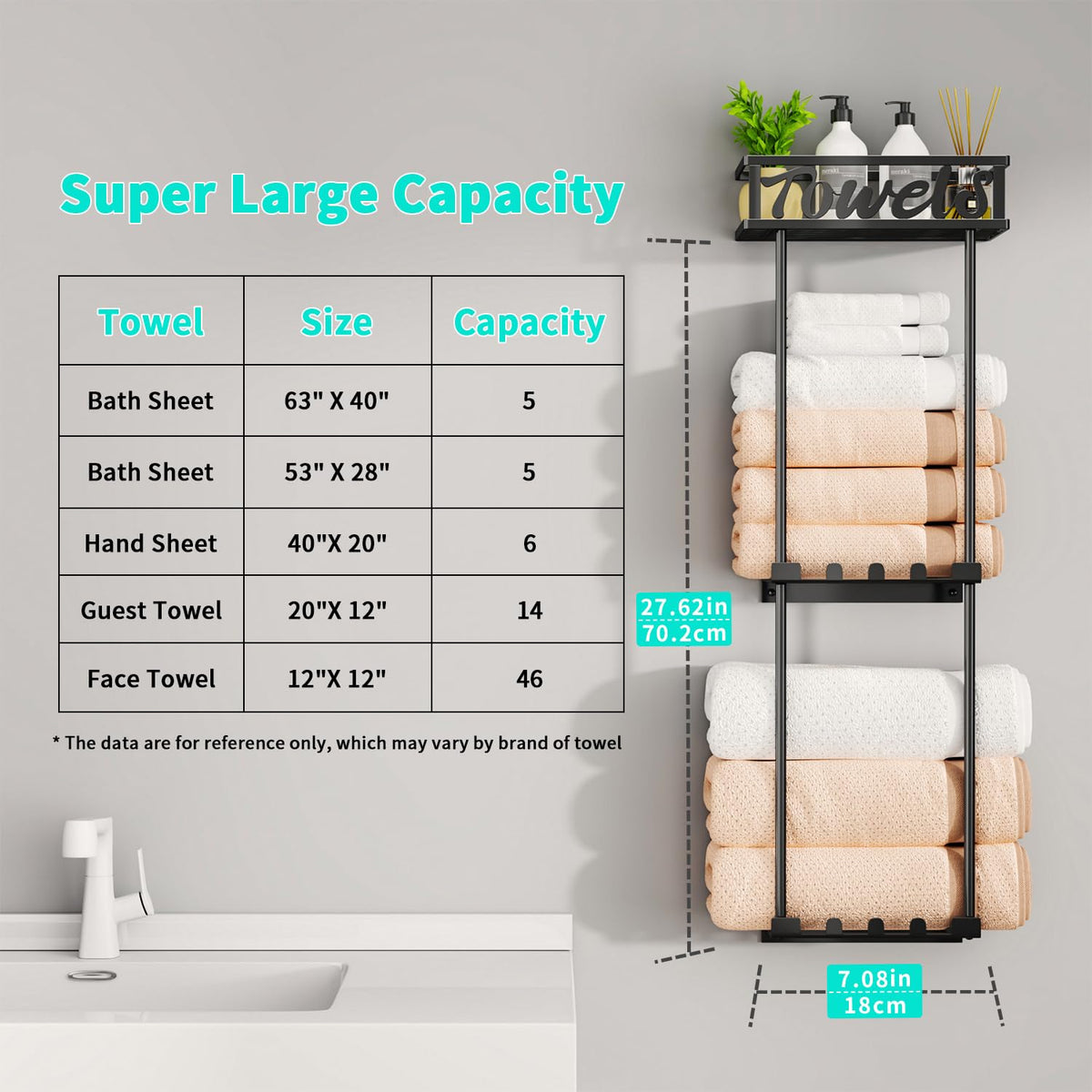 HapiRm Towel Rack camper RV setup keeps towels organized on the go