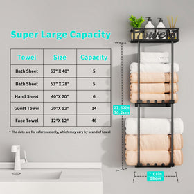 HapiRm Towel Rack camper RV setup keeps towels organized on the go