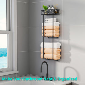HapiRm Towel Rack door-hook compatibility fits standard doors up to 1.77 in