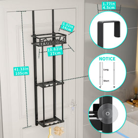 HapiRm Towel Rack space-saving design frees corner space in small bathrooms