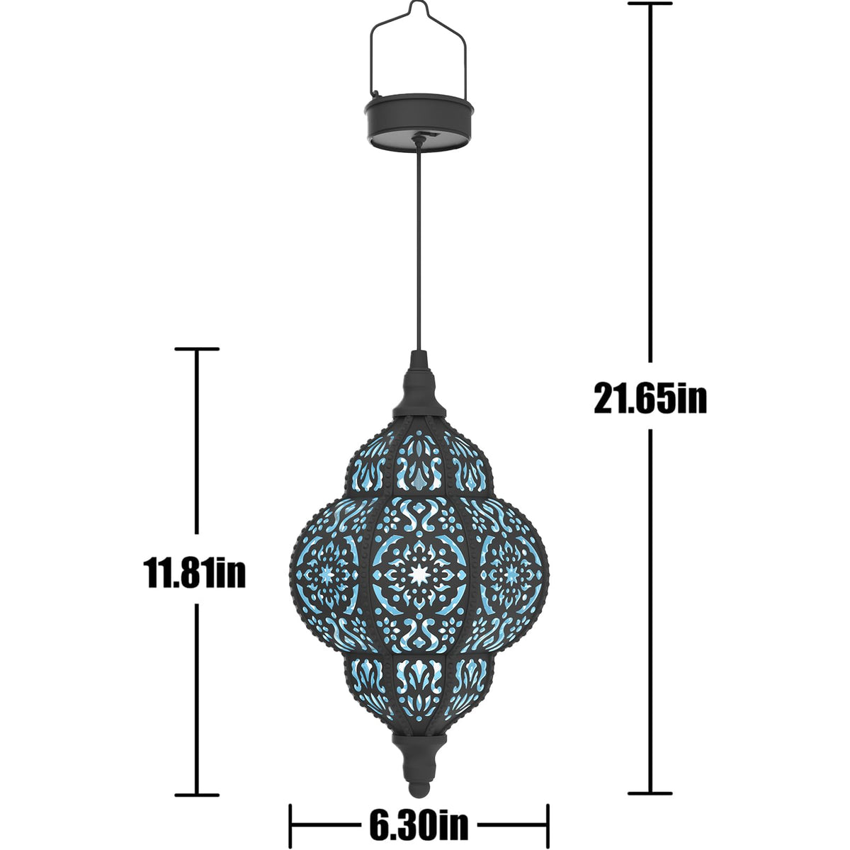 Hapjoy patio and garden hanging lantern enhances outdoor spaces.