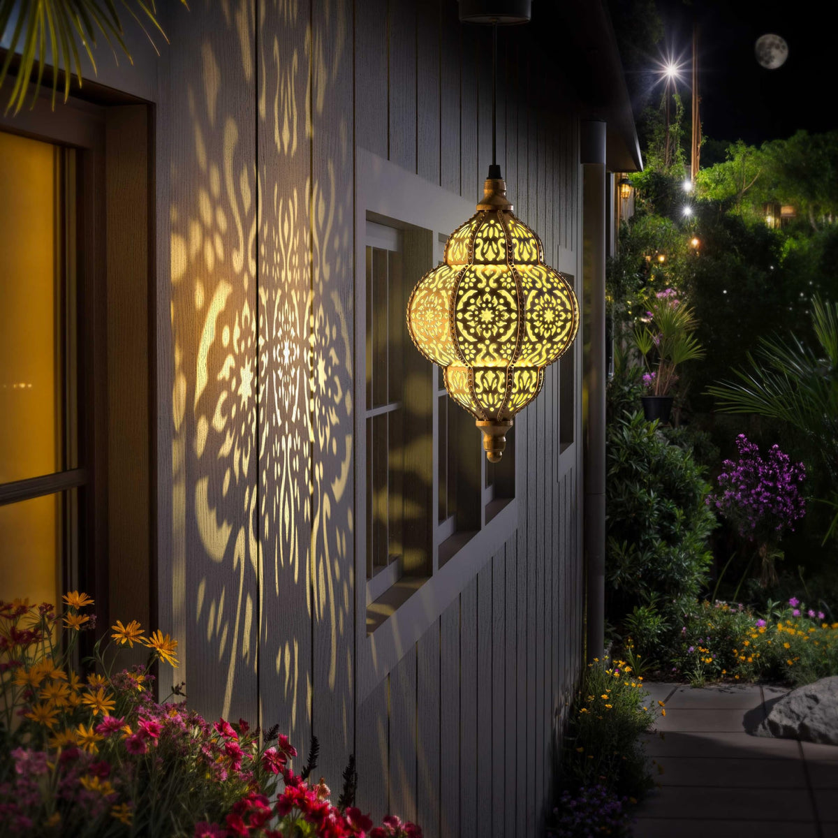 Hapjoy solar panel and switch shown for easy outdoor setup