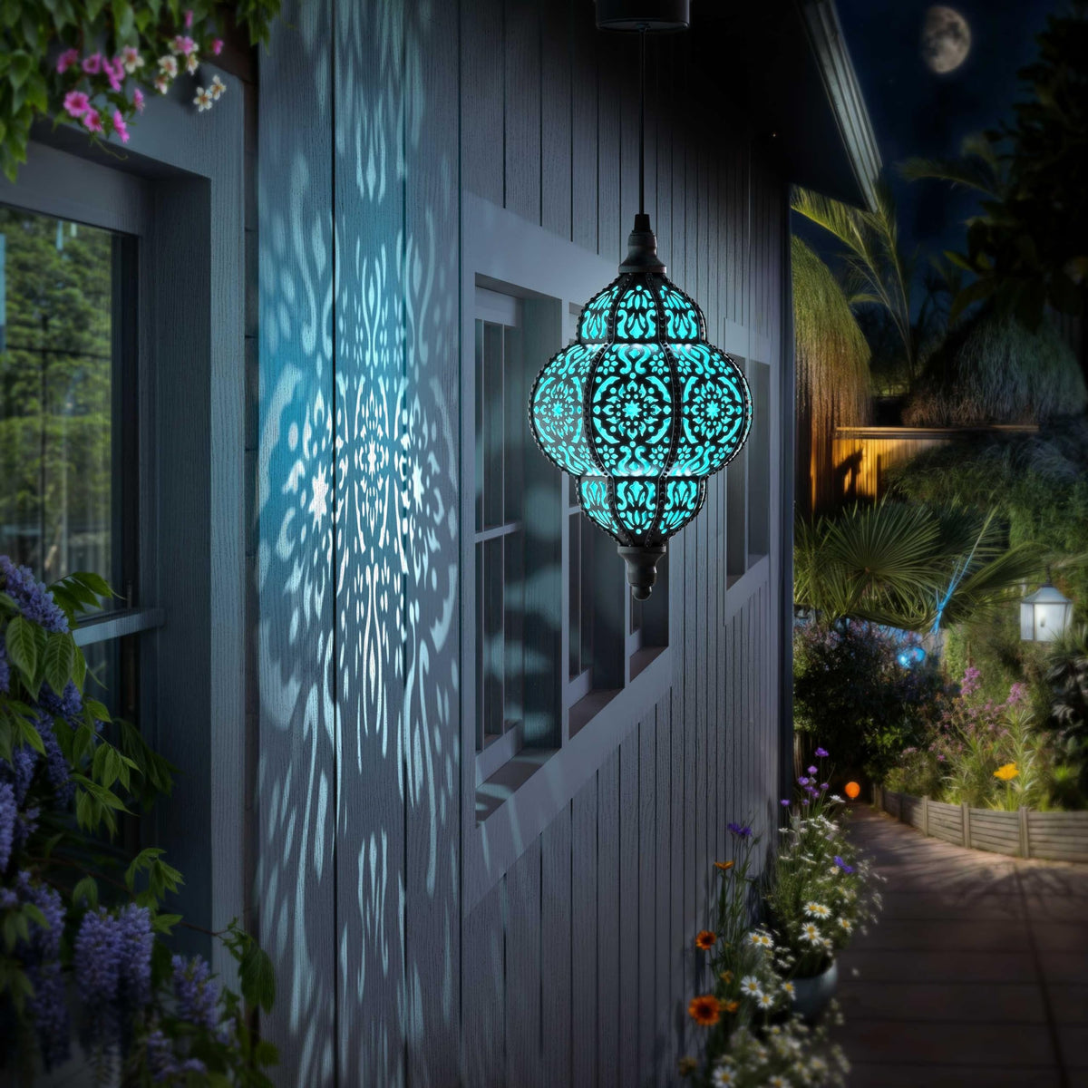 Hapjoy yard-pathway lantern creates welcoming walkways.