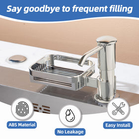 HAPPUP sponge holder attachment keeps scrubbing tools organized and accessible.