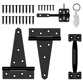 HAPPYGATE fence gate hardware kit with heavy-duty components for durable outdoor gates
