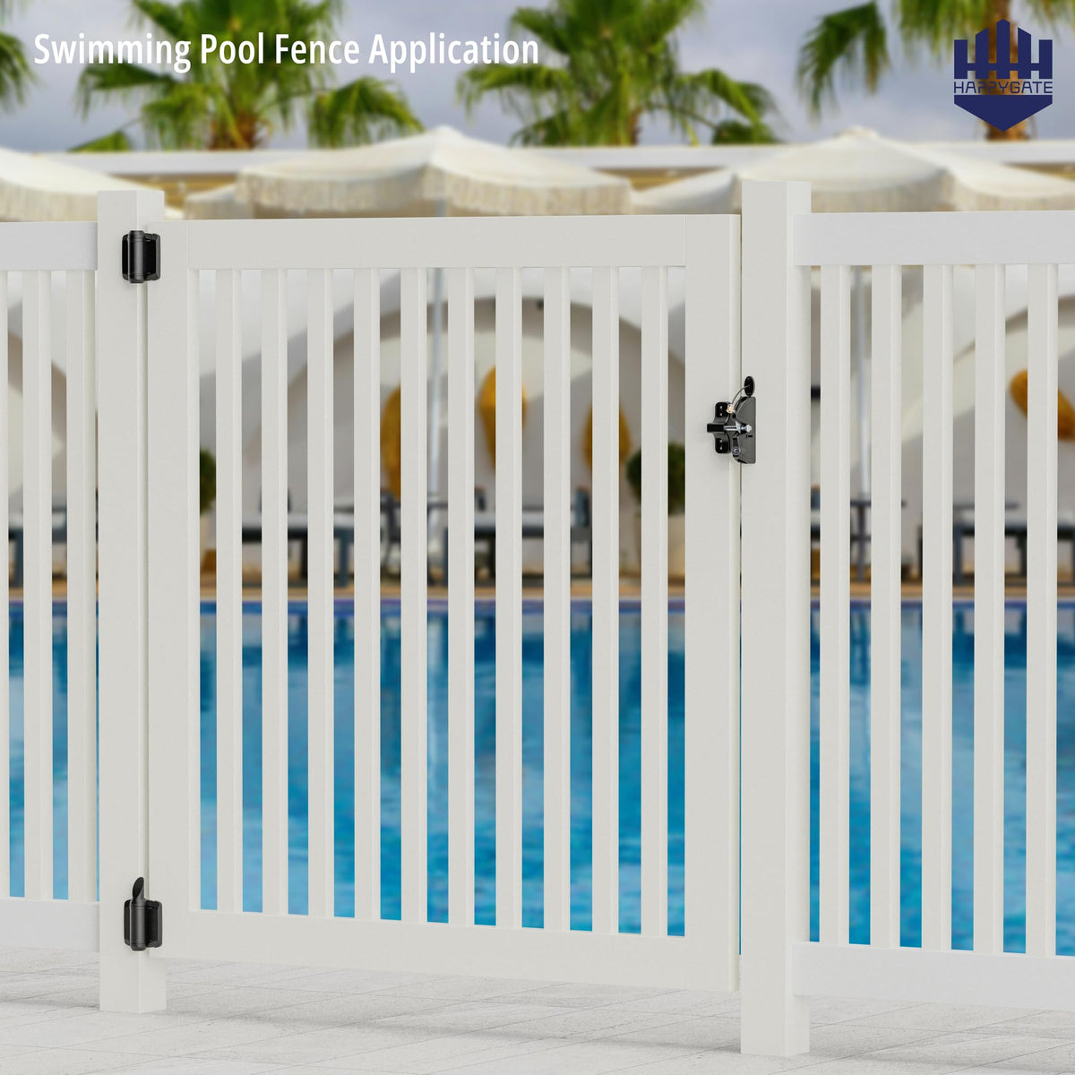 HAPPYGATE helps prevent unauthorized access while keeping gates easy to operate.