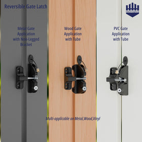 HAPPYGATE fits wooden, PVC, and metal posts for gate versatility.
