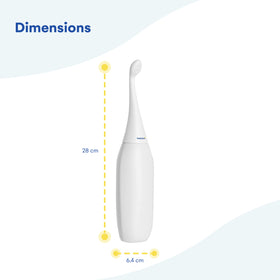 HappyPo bidet flow with steady stream ideal for quick, mess-free cleansing.