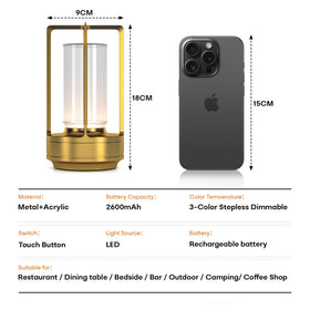 HAPYGI portable lamp on bedside scene for intimate reading light.