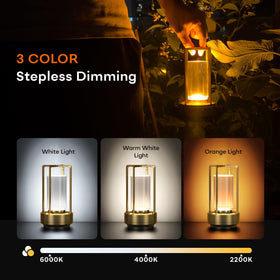 HAPYGI lamp on outdoor patio demonstrates wireless convenience.
