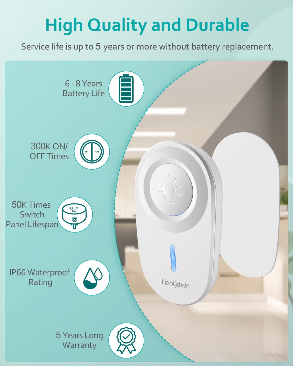 HAPYTHDA remote outlet remote control illustrates effortless switching from distance.