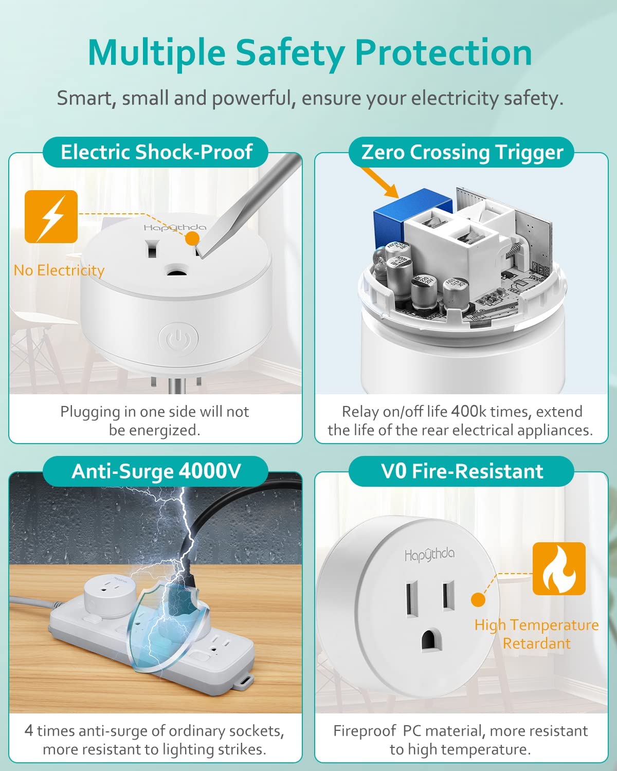 HAPYTHDA remote outlet wall-mount demonstrates easy installation and convenient control.