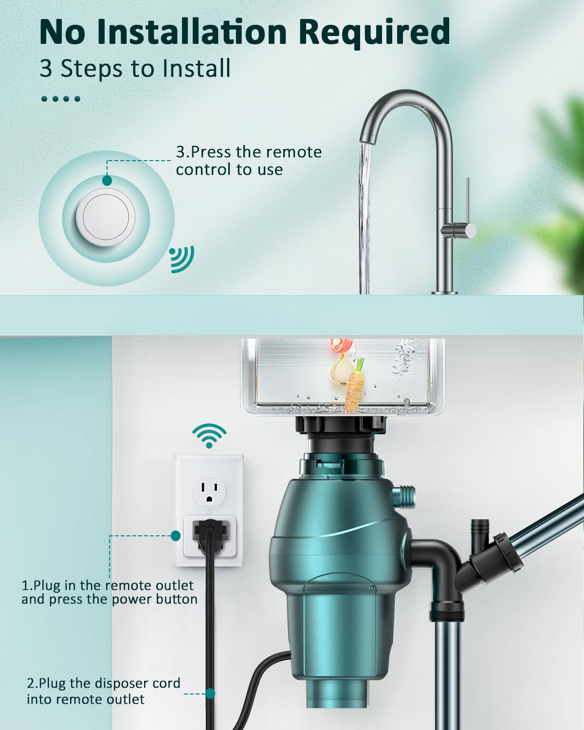HAPYTHDA waterproof switch protects during wet-hands use after washing.
