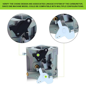 Harbot GCV190 carburetor side view highlighting compact fit for Honda GC190 engines