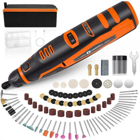 HARDELL 12V cordless rotary tool front view for precise detailing and portability