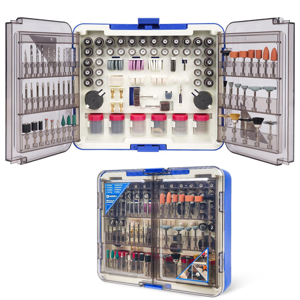 HARDELL 508pcs rotary tool bits variety for versatile DIY tasks