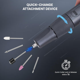 HARDELL auto-lock chuck enables quick accessory changes