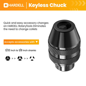 Five speed dial on HARDELL tool enabling controlled sanding and polishing.