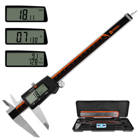 HARDELL digital caliper with 8-inch LCD display for quick precise measurements