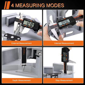 HARDELL caliper converts inches and millimeters across depth and diameter measurements.