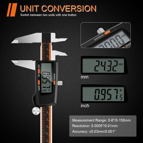 HARDELL caliper offers four measurement modes for depth, steps, and diameters.