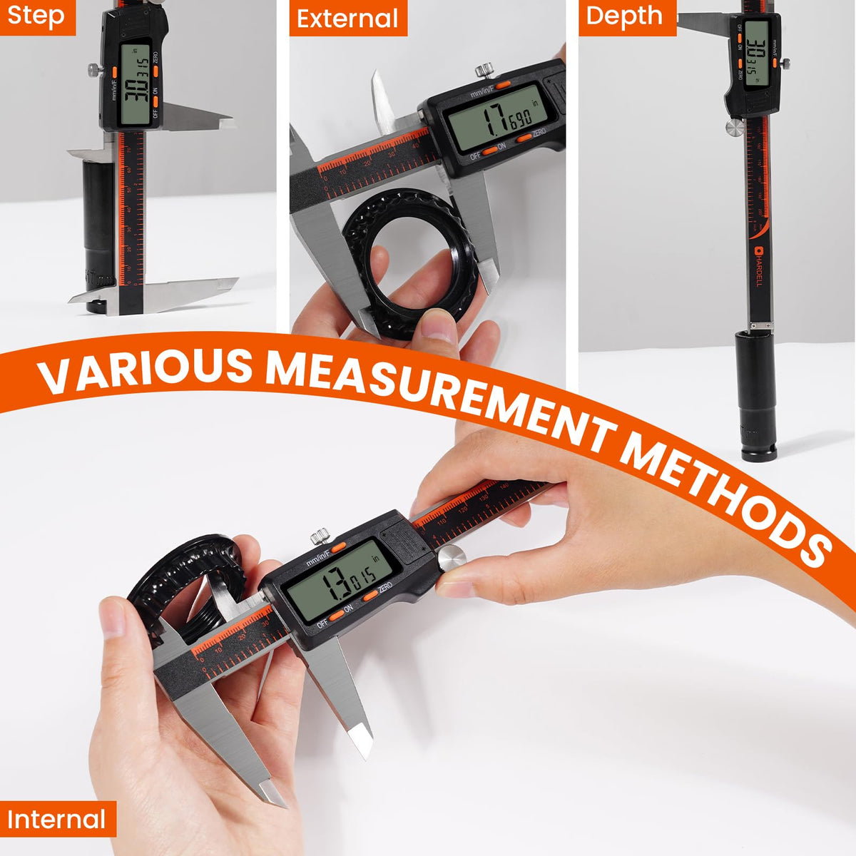 HARDELL unit-switching for inches, fractions, and millimeters on the go