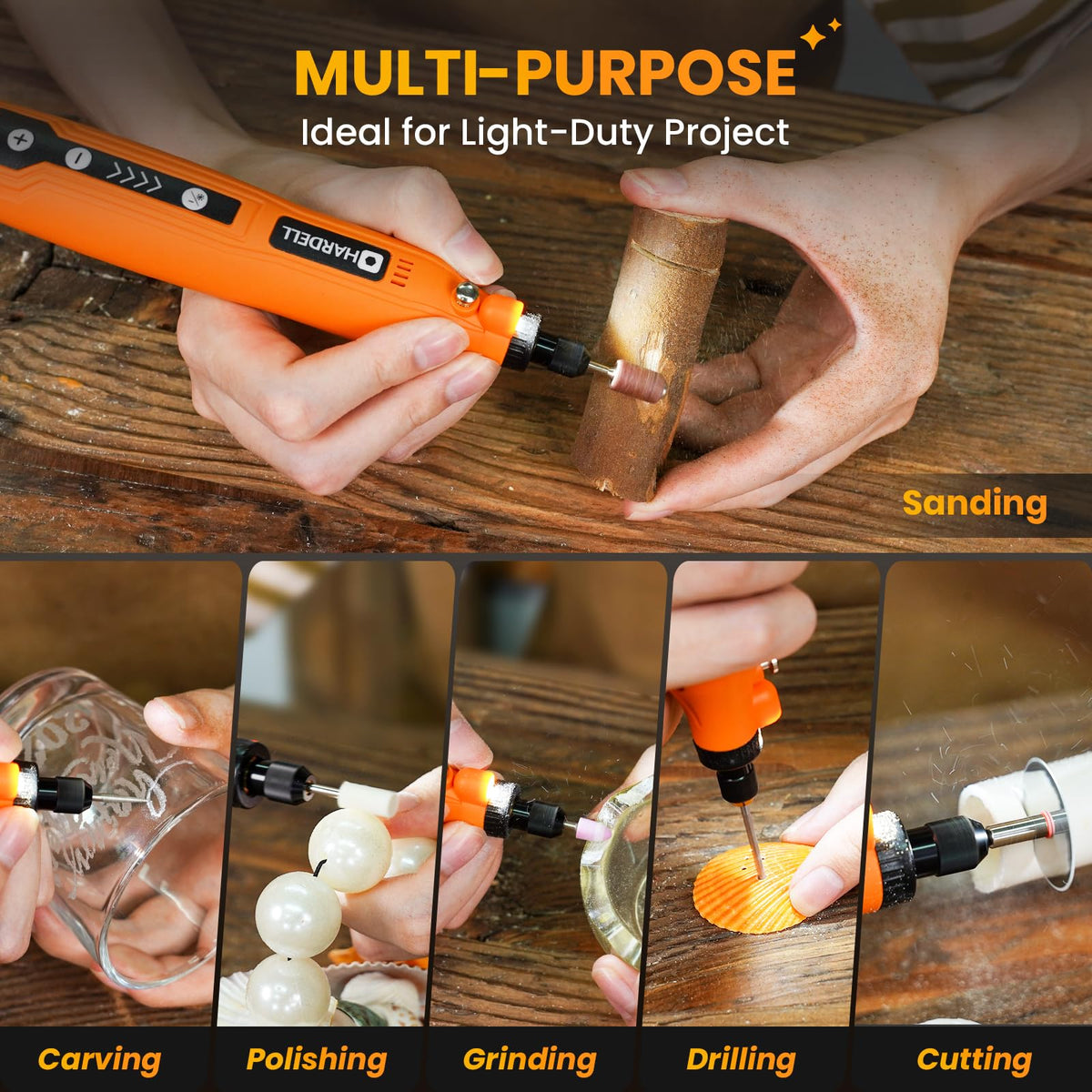 DIY crafts with HARDELL shown for family friendly projects.