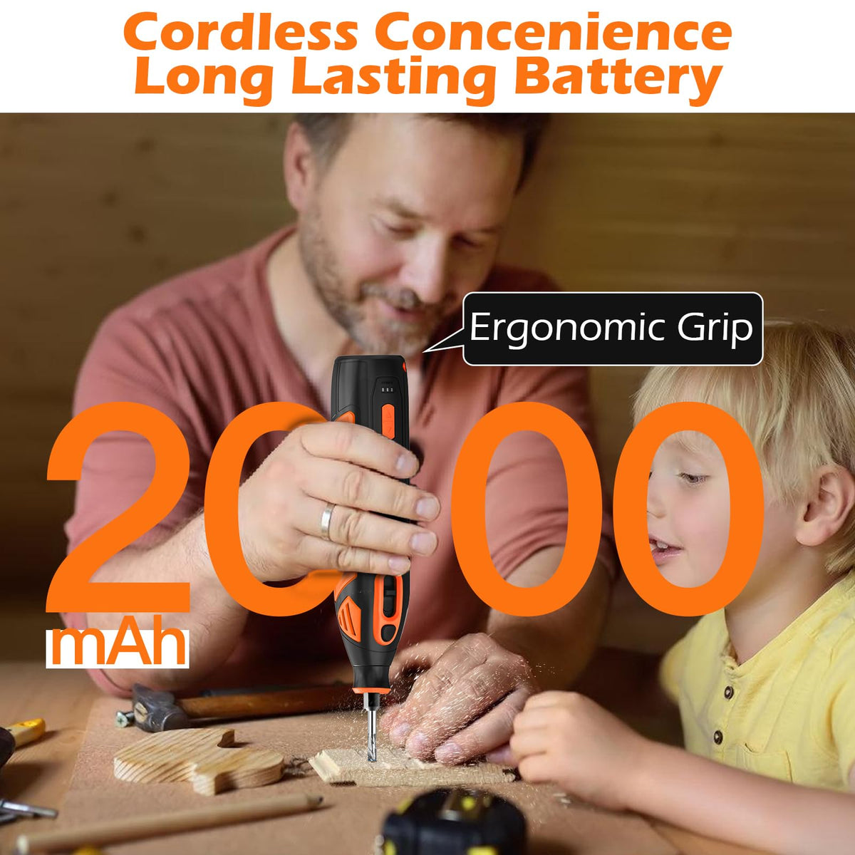 HARDELL ergonomic grip profile reduces fatigue during long projects.