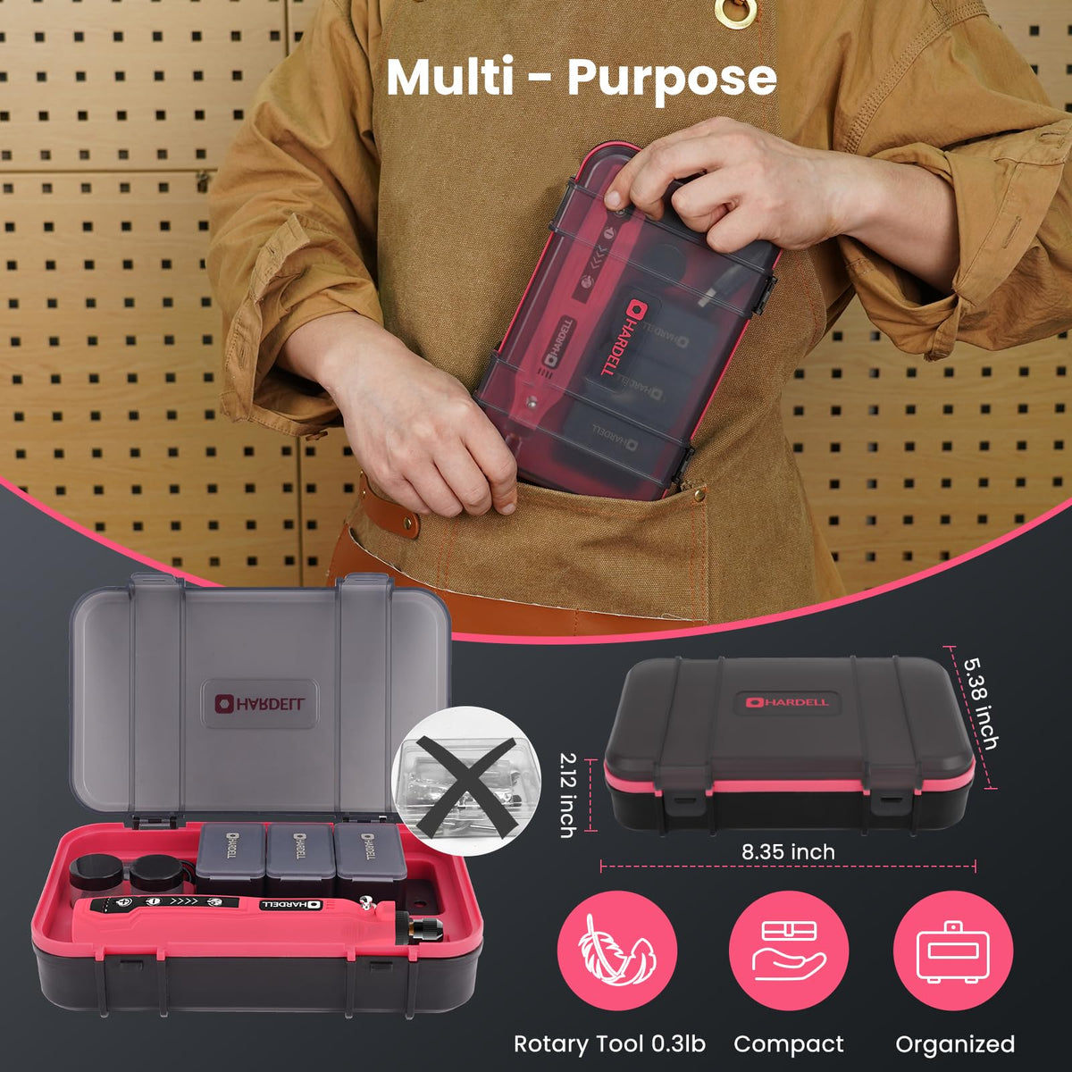 HARDELL compact design offers comfort and control during projects