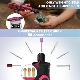HARDELL tool offers 5 speeds for beginner-friendly adjustments to various materials