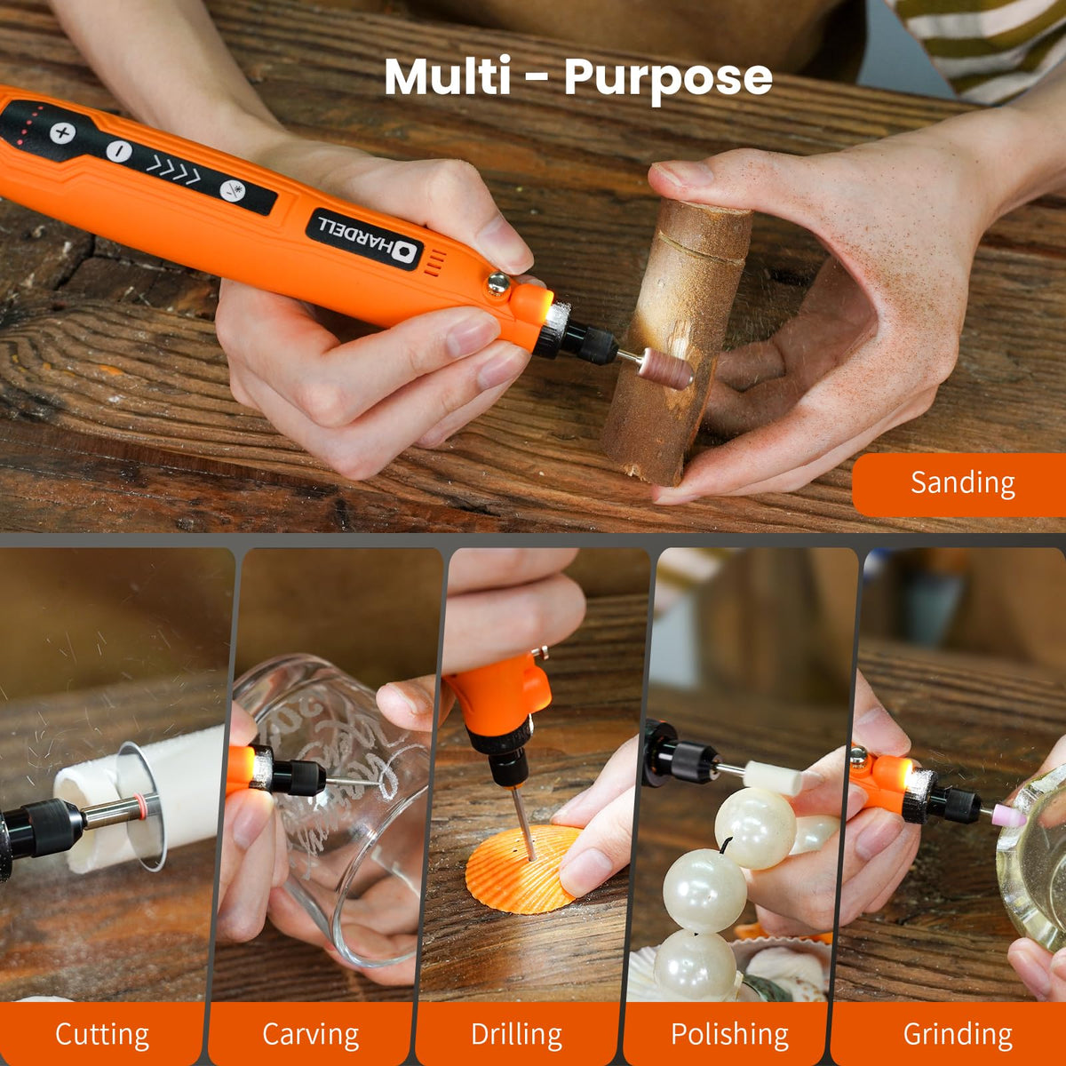 HARDELL tool LED indicator enhances visibility for precise work