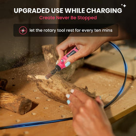 HARDELL mini cordless rotary tool long-life battery supports extended projects