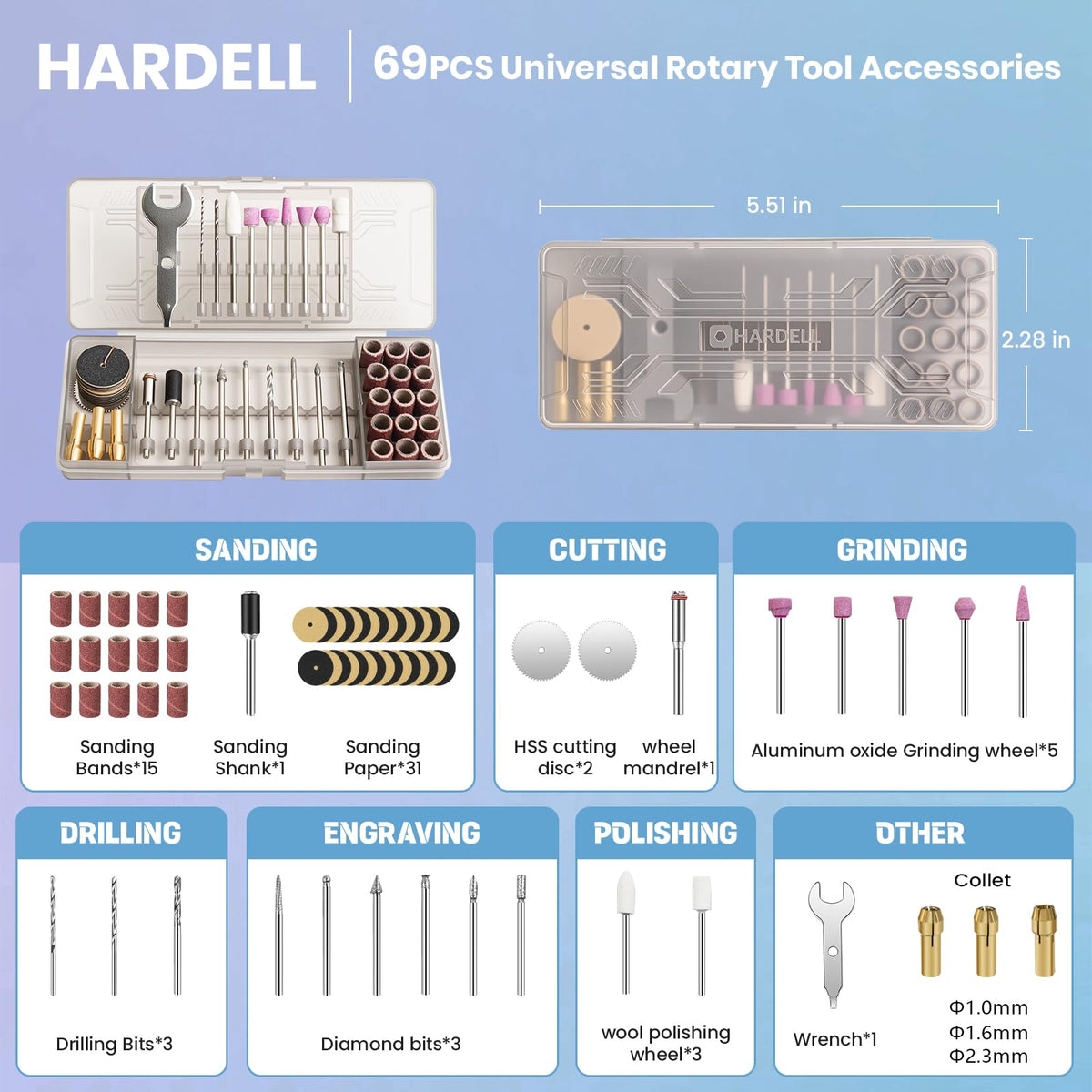 HARDELL pink mini rotary tool shown for stylish DIY projects