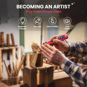 HARDELL mini cordless rotary tool pink finish showcases stylish, compact DIY companion