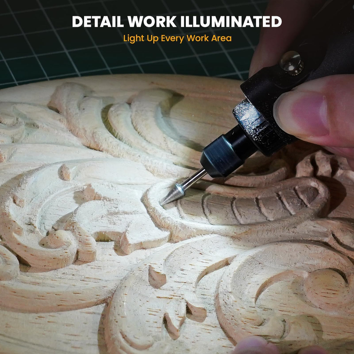 HARDELL Mini Rotary Tool lightweight ergonomic grip reduces hand fatigue