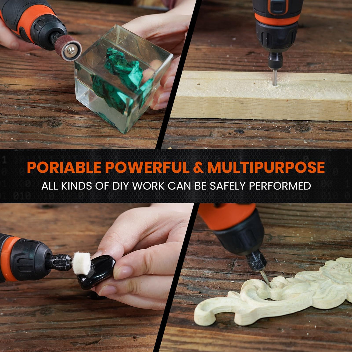 HARDELL polyester tool bag organizes accessories for easy transport