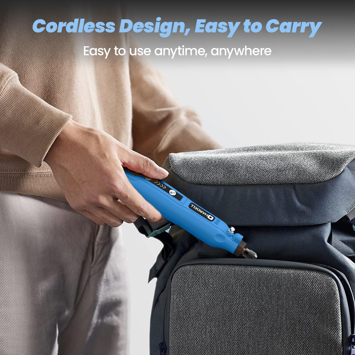 HARDELL portable tool with overload protection for small projects and crafts