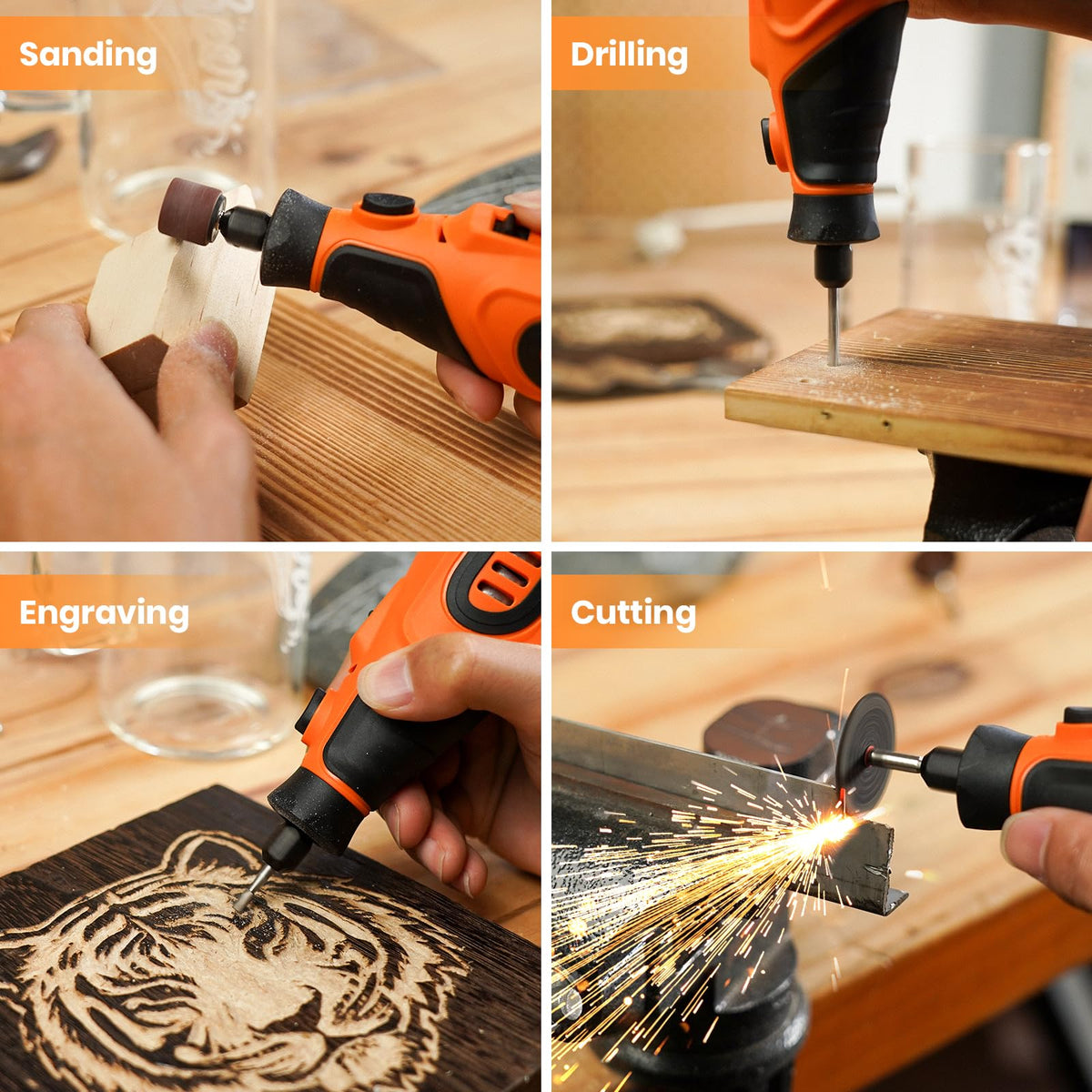 HARDELL Upgrade 12V cordless tool in-use for crafts and repairs.
