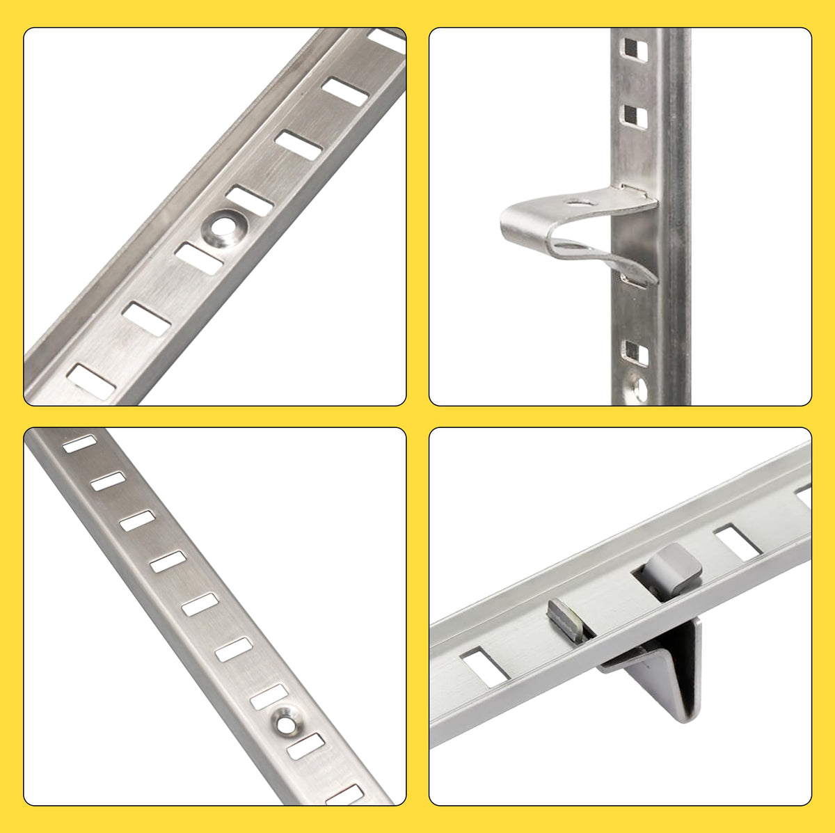 Hardow 10 pre-drilled holes per strip enable precise installation.