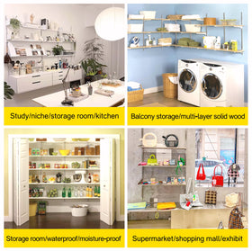 Hardow robust shelf supports ideal for cabinets, closets, and garages.