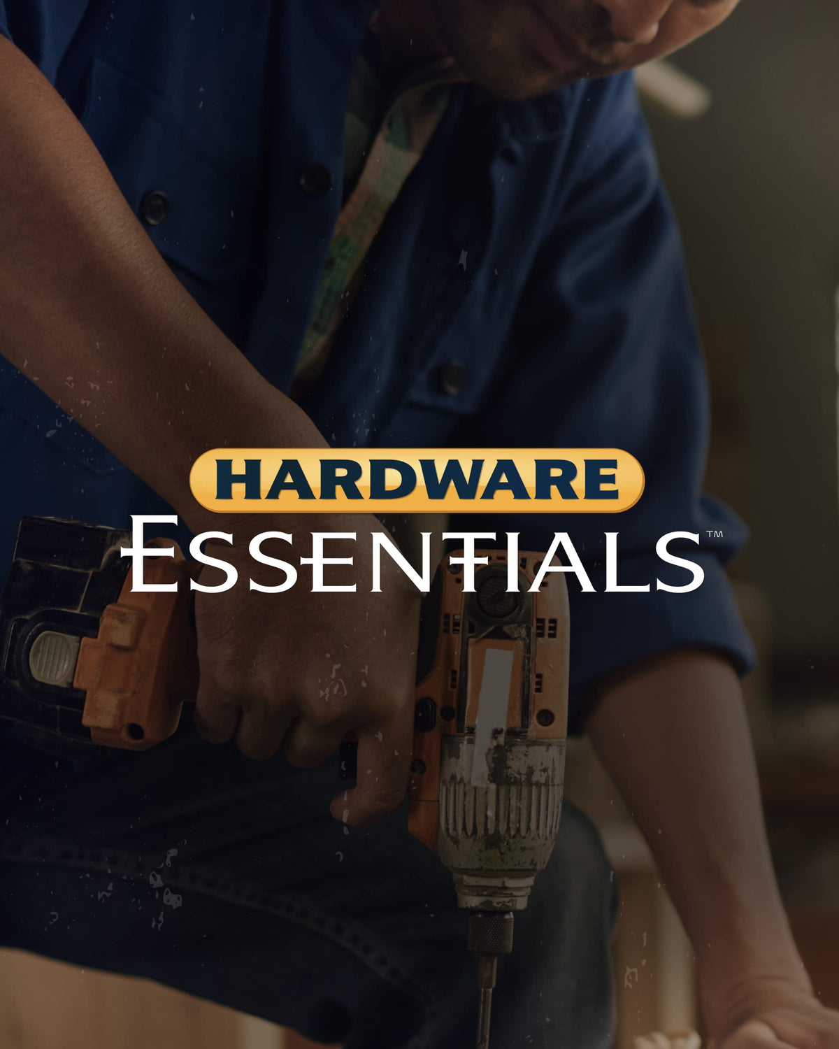 Hardware Essentials nickel finish hinge enhances modern look on furniture and sheds.
