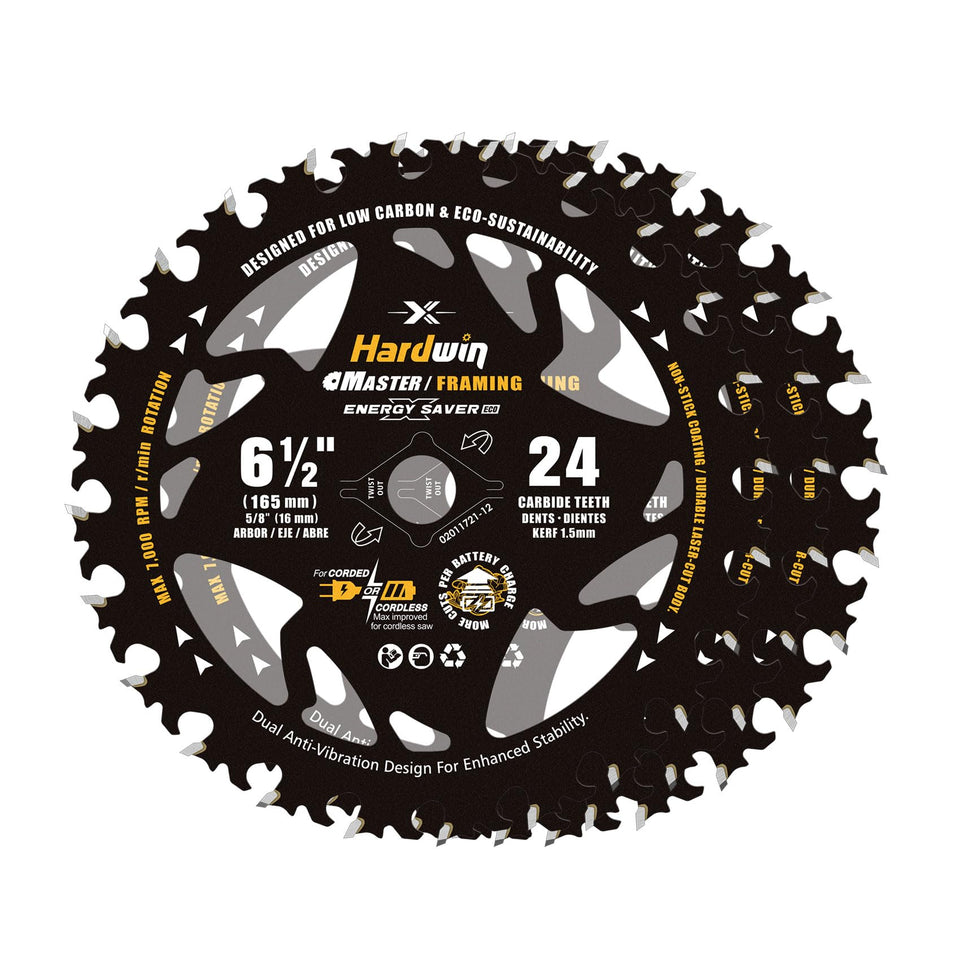 Hardwin blade core shows hollow design for lighter handling during framing tasks
