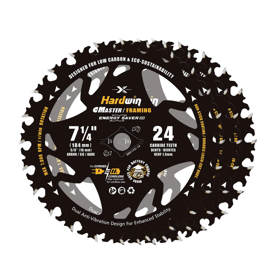 Hardwin framing blade 3pack packshot showing ready to use set for framing work.