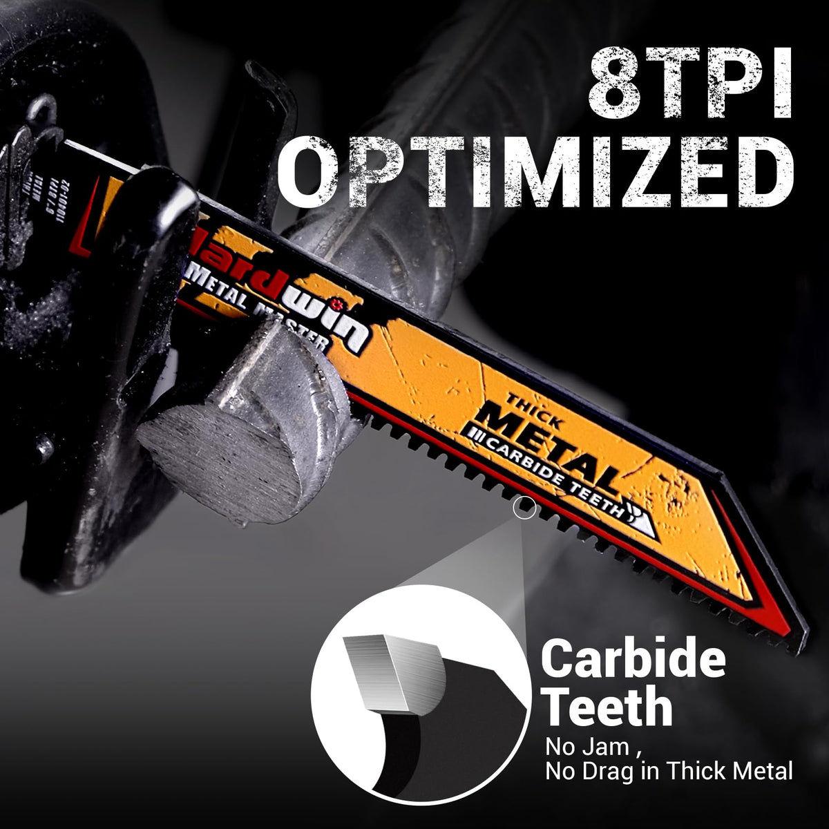 HardWin universal 1/2 inch shank details for tool compatibility.