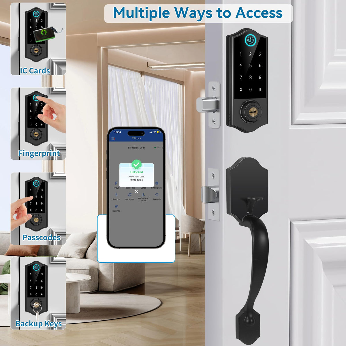 HARFO keyless entry deadbolt for seamless entry
