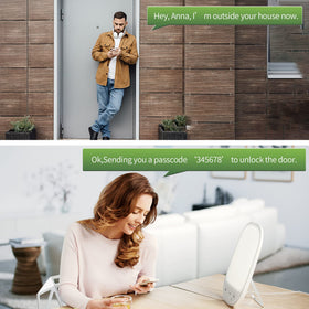 HARFO Smart Door Lock satin nickel finish for versatile office and home use.