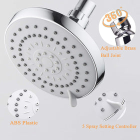 HarJue five-function settings enable customizable rainfall and massage.