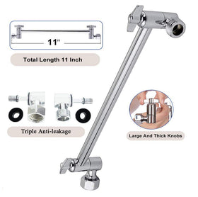 HarJue chrome self-cleaning nozzles maintain steady pressure.