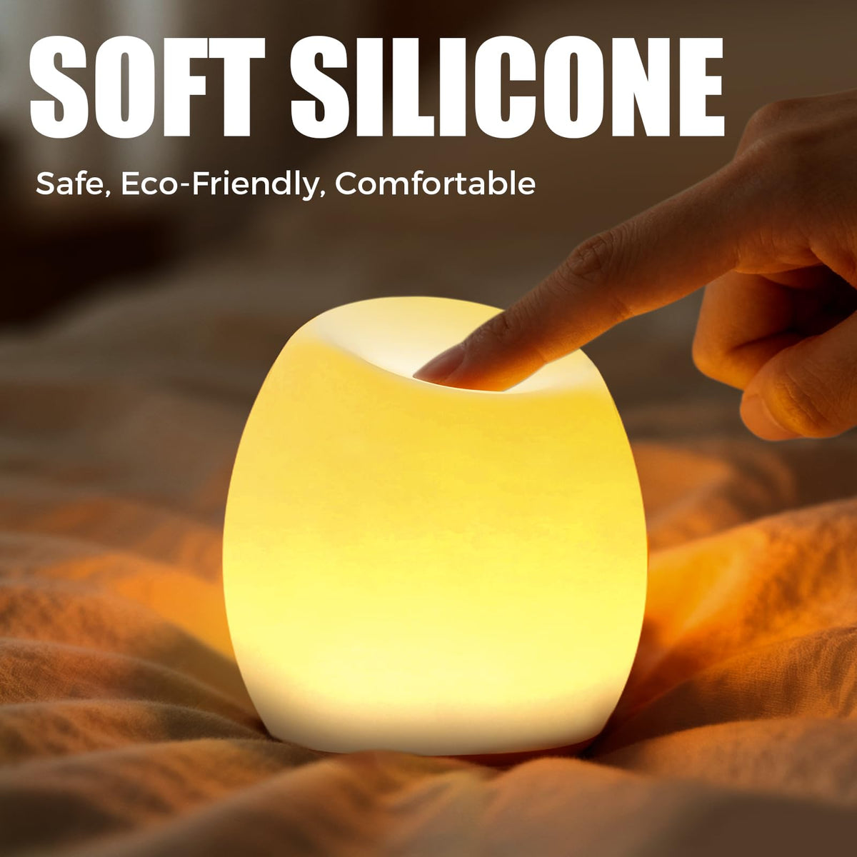 Harmobub portable lamp with USB-C charging keeps bedside lighting ready for bedtime routines.